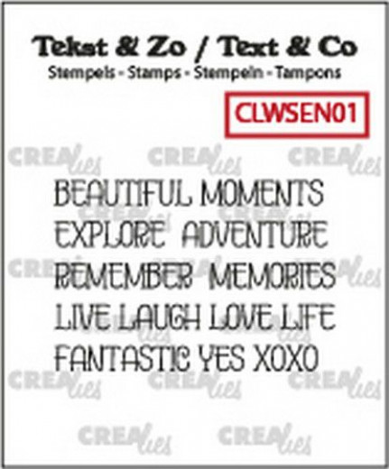 Clear Stamps Text Co. - word strips Moments (ENG)