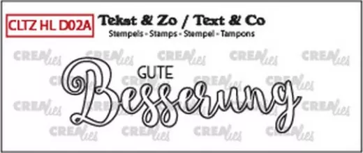 Clear Stamps - Handletter (DE) Gute Besserung (outline)