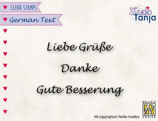 Clear Stamps - German Texts - Danke (DE)