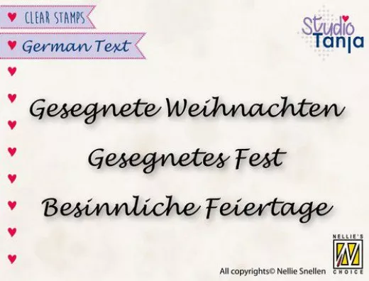 Clear Stamps - German Texts - Gesegnete Weihnachten (DE)