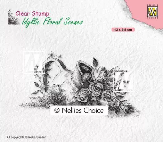 Clear Stamps - Idyllic Floral Vase mit Rosen