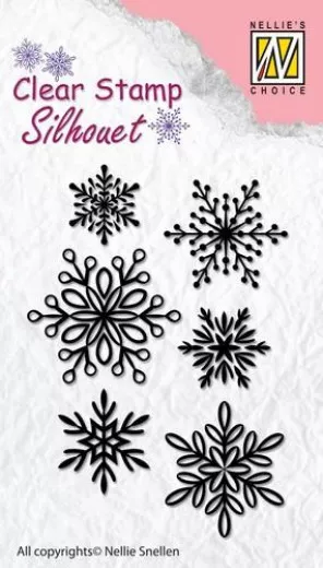 Silhouette Clear Stamps - 6 Schneeflocken