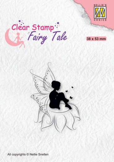 Clear Stamps - Fairy Tale Nr. 18 Elf sitting on Flower