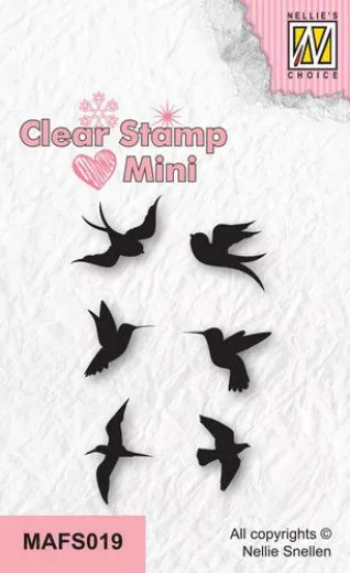 Clear Stamps - mini Vögel - 2