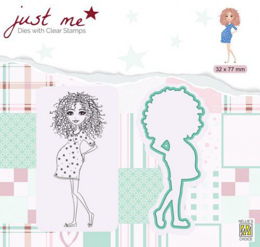 Just Me Die and Clear Stamps - Schwanger