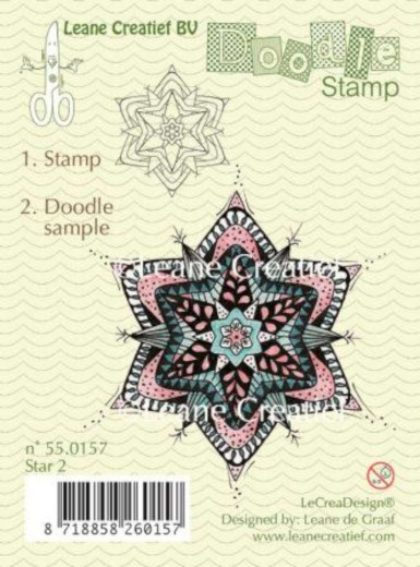 LeCrea Clear Stamps - Doodle Star 2