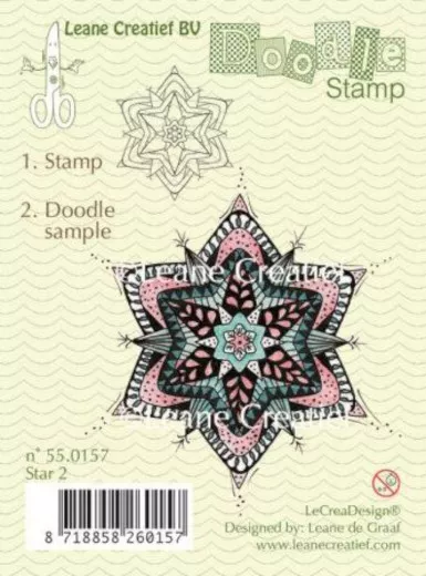 LeCrea Clear Stamps - Doodle Star 2