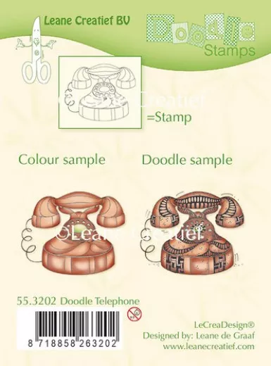 LeCrea Clear Stamps - Doodle Telefon