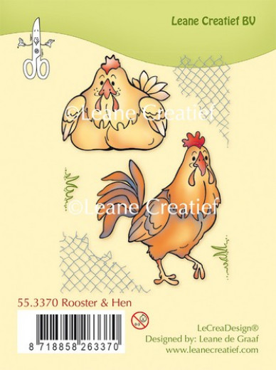 LeCrea Clear Stamps - Hahn und Huhn
