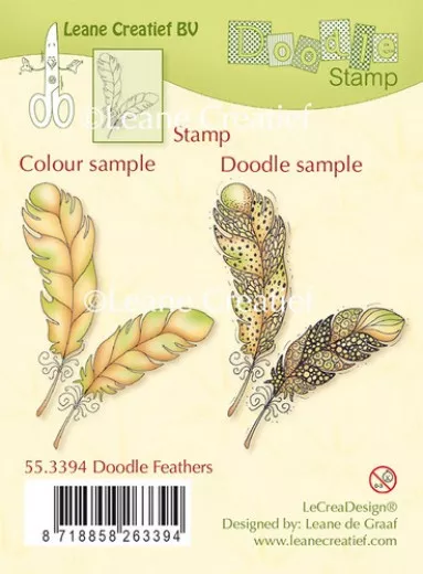 LeCrea Clear Stamps - Doodle Feder