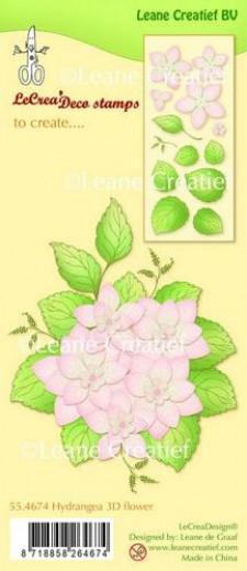 LeCrea Clear Stamps - Hortensie 3D