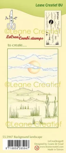 LeCrea Clear Stamps - Hintergrund Landschaft