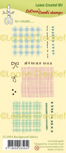 LeCrea Clear Stamps - Hintergrund Stoff