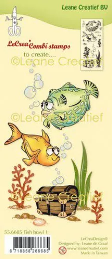 LeCrea Clear Stamps - Kombi Fische 1