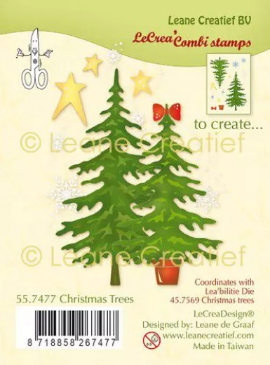 LeCrea Clear Stamps - Weihnachtsbäume