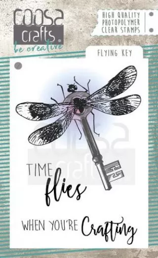 Coosa Crafts Clear Stamps - Flying Key