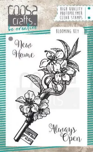 COOSA Crafts Clear Stamps - Blooming key