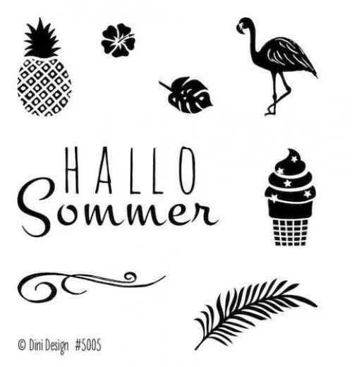 Dini Design Clear Stamps - Sommer (DE)