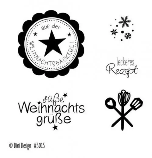 Dini Design Clear Stamps - Weihnachtsbäckerei (DE)