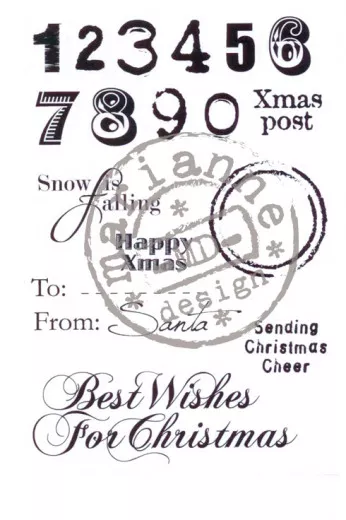 Clear Stamps - Elines Christmas Sentiments