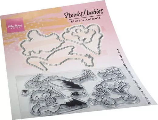 Clear Stamps and Die Set - Elines Störche und Babys