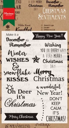 Clear Stamps - Christmas sentiments (Eng)