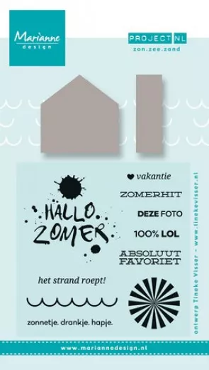 Clear Stamps + Stencil - Project NL Zon, zee, strand (NL)