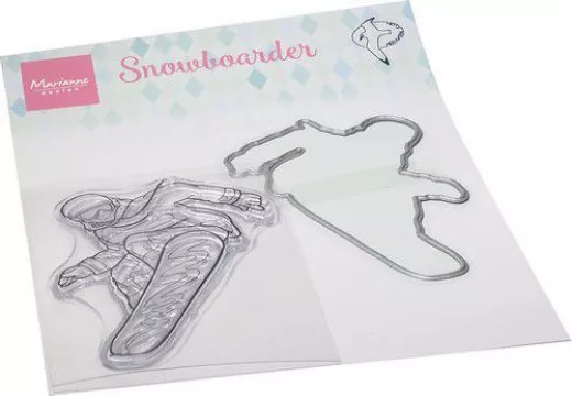 Clear Stamp and Die Set - Hettys Snowboarder