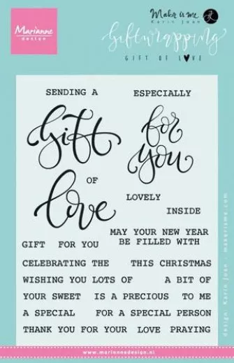 Clear Stamps - Giftwrapping Gift of love (EN)