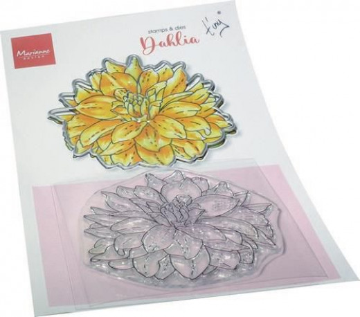 Clear Stamp and Die Set - Tinys Flower Dahlia