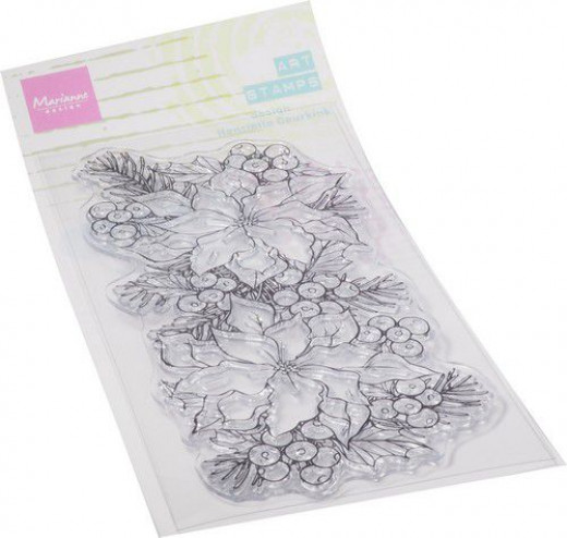 Clear Stamps - Art Poinsettia