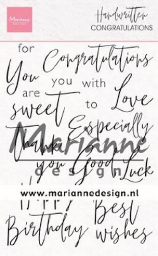 Clear Stamps - Handwritten Congratulations (ENG)