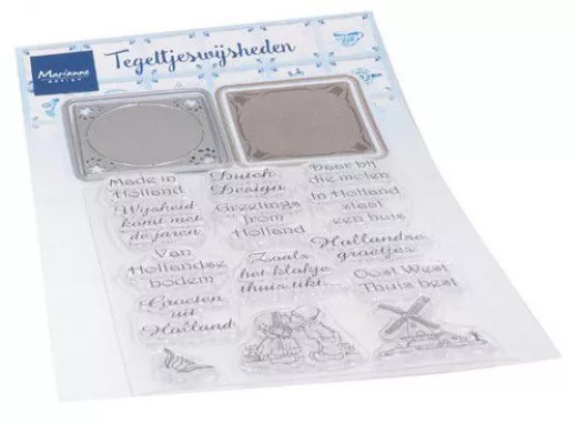 Clear Stamp and Die Set - Fliesen mit Weisheit (NL)