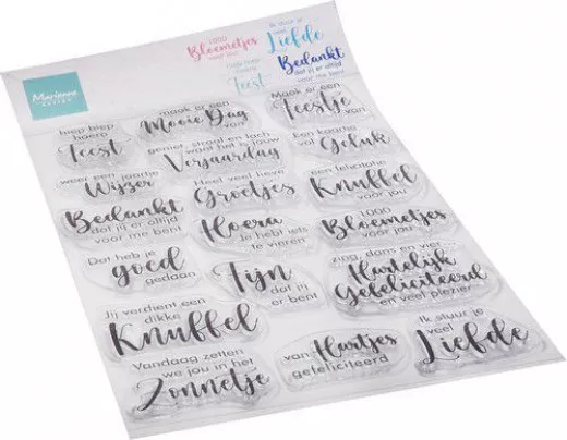 Clear Stamps - Lieve teksten (NL)