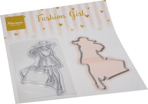 Clear Stamps and Die Set - Fashion Girl