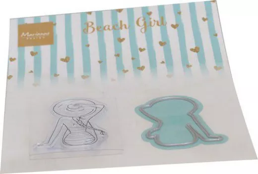 Clear Stamps and Die Set - Strandmädchen