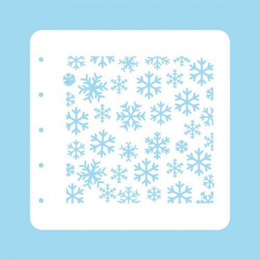 Nellie Snellen Stencil Christmas Time - Schneeflocken