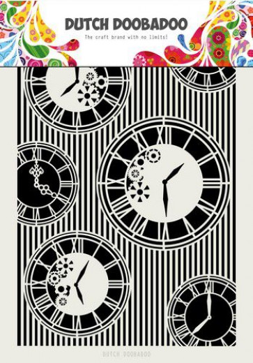 Dutch Mask Art - Clocks and Stripes