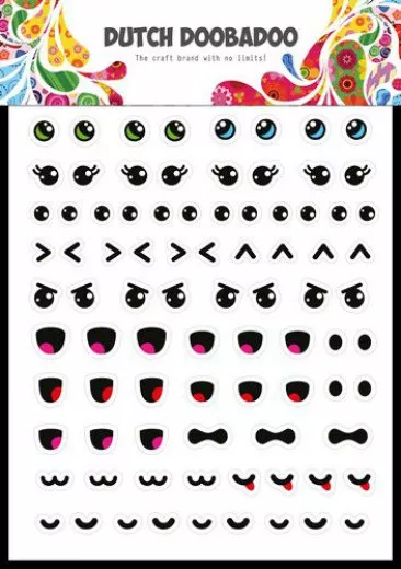 Dutch Sticker Art - Kawaii Face