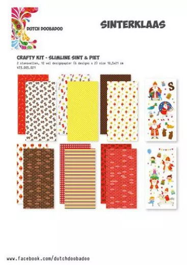 Dutch Crafty Kit - Slimline Sint en piet