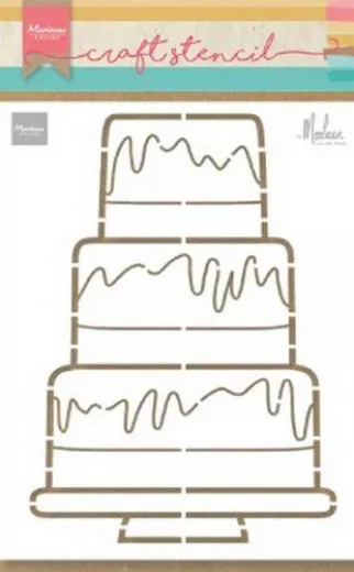 Craft Stencil - Party Cake by Marleen