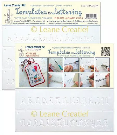 LeCrea Schablone - für Handlettering Alphabet Nr. 3