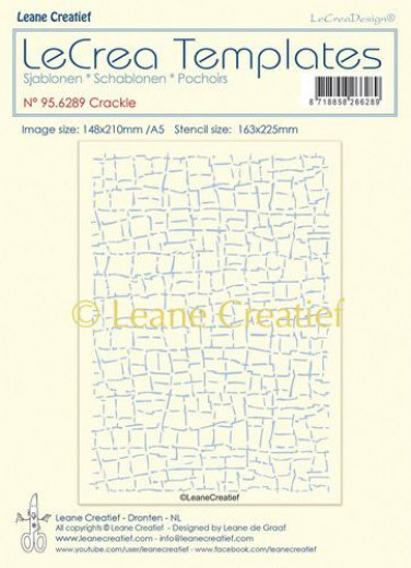 LeCrea Schablone - Crackle Design