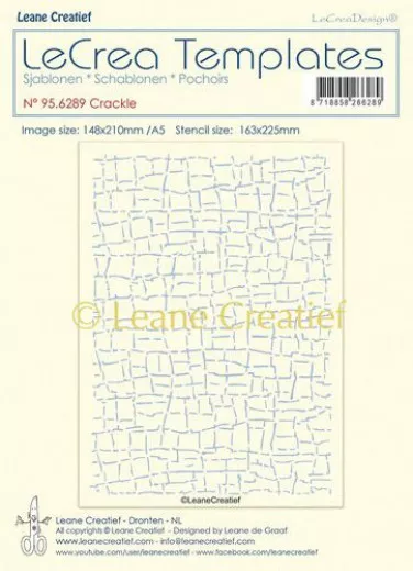 LeCrea Schablone - Crackle Design