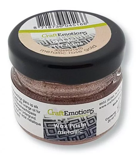 CraftEmotions Wax Paste metallic - Rose gold