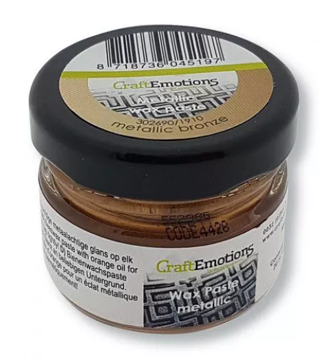 CraftEmotions Wax Paste metallic - Bronze