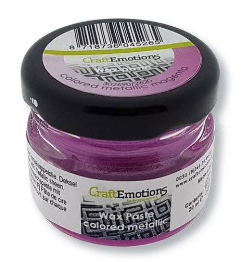 CraftEmotions Wax Paste metallic - magenta