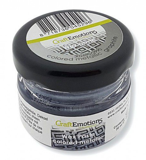 CraftEmotions Wax Paste metallic - Graphit