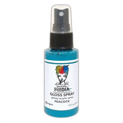 Dina Wakley Media Gloss Spray - Peacock