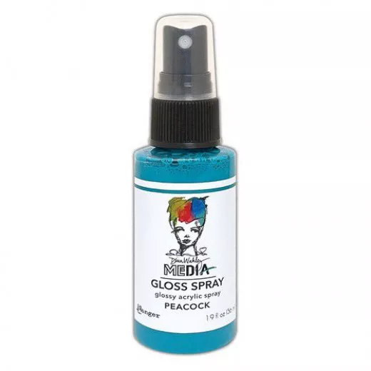 Dina Wakley Media Gloss Spray - Peacock